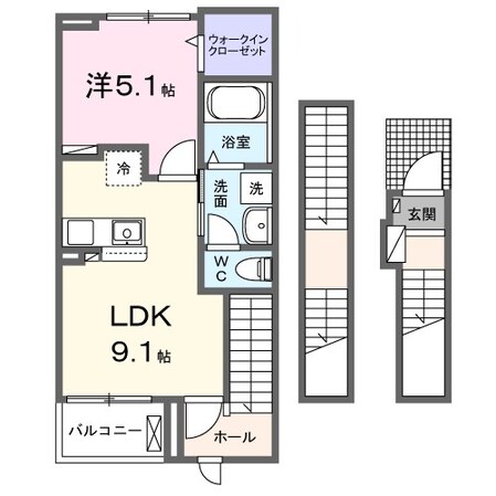 レクエルド桜並木の物件間取画像